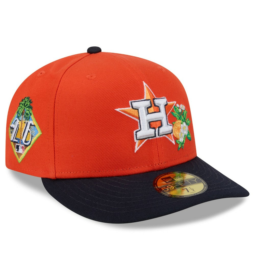 Houston Astros 2026 Spring Training 59FIFTY Fitted Hat - Orange/Navy | New Era