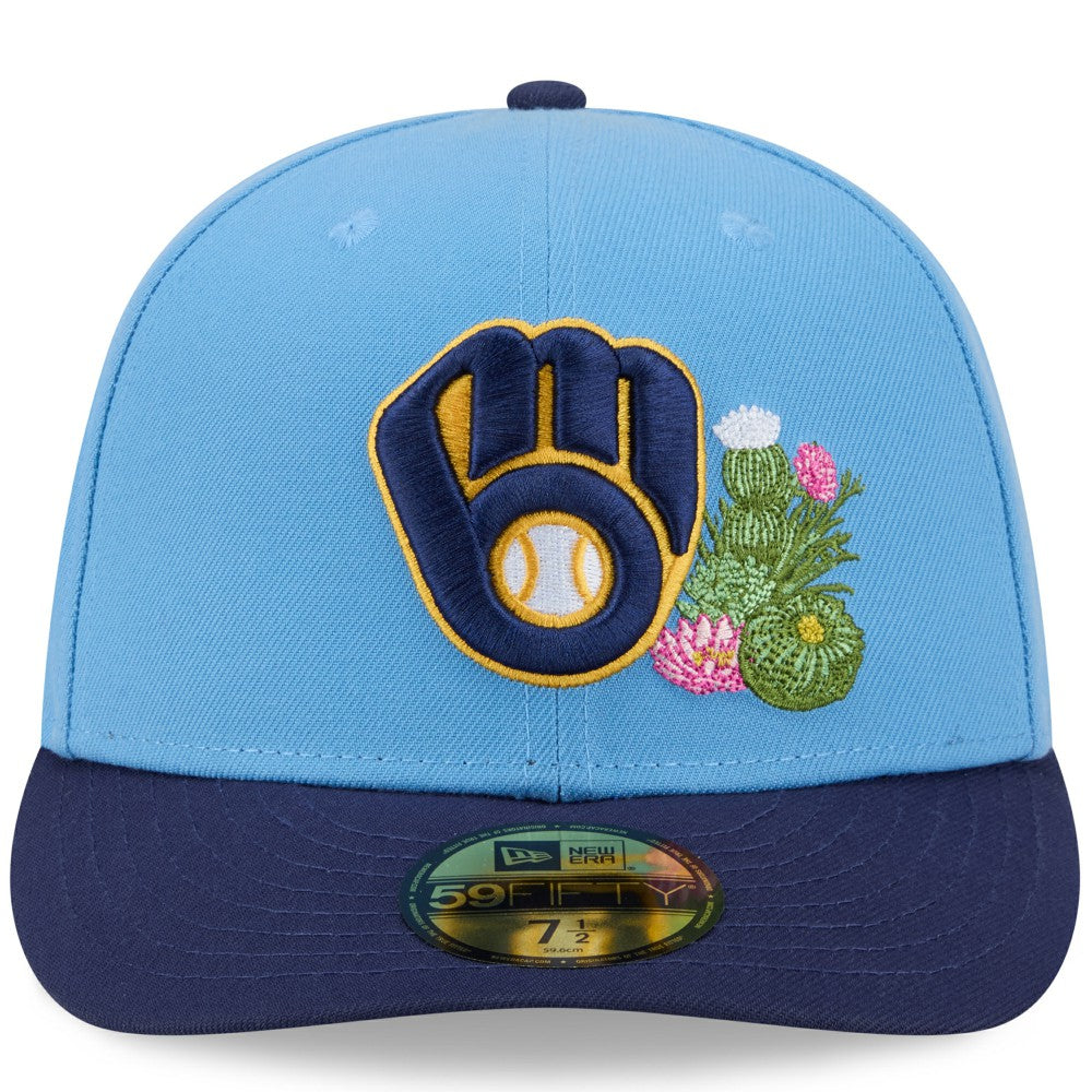 Milwaukee Brewers 2026 Spring Training 59FIFTY Fitted Hat - Light Blue/Navy | New Era