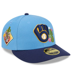 Milwaukee Brewers 2026 Spring Training Low Profile 59FIFTY Fitted Hat - Light Blue/Navy | New Era