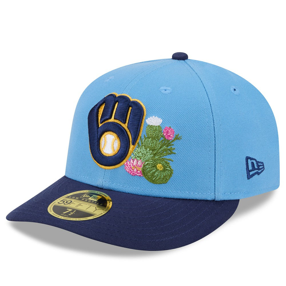 Milwaukee Brewers 2026 Spring Training Low Profile 59FIFTY Fitted Hat - Light Blue/Navy | New Era