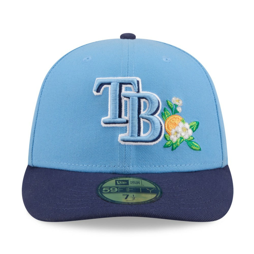 Tampa Bay Rays 2026 Spring Training Low Profile 59FIFTY Fitted Hat - Light Blue/Navy | New Era