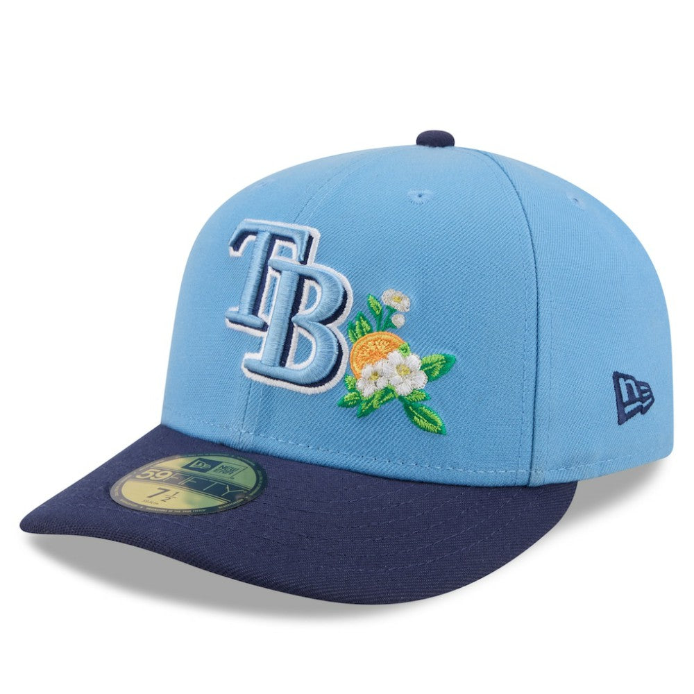 Tampa Bay Rays 2026 Spring Training Low Profile 59FIFTY Fitted Hat - Light Blue/Navy | New Era
