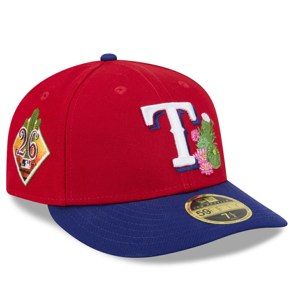Texas Rangers 2026 Spring Training Low Profile 59FIFTY Fitted Hat - Red/Royal | New Era