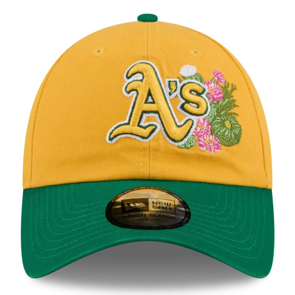 Athletics 2026 Spring Training Casual Classic Adjustable Hat - Gold/Green | New Era