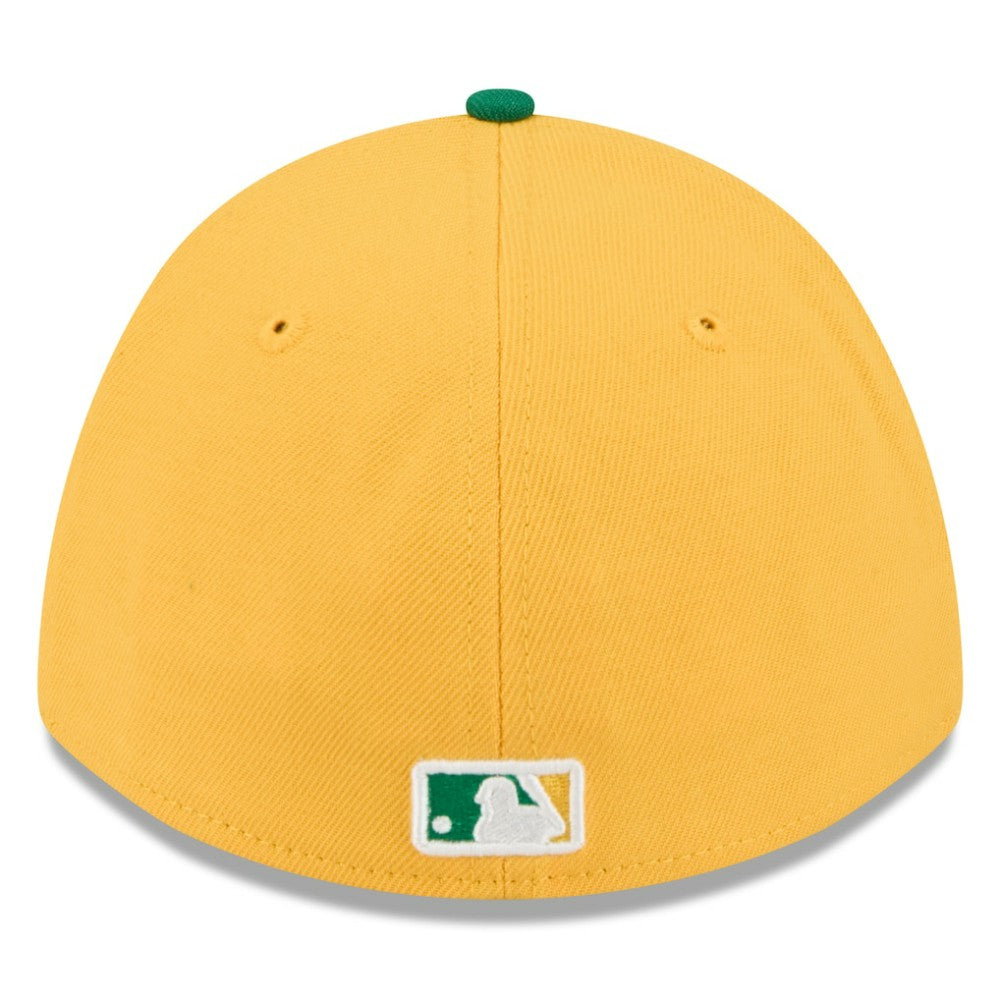 Athletics 2026 Spring Training M-Crown 39THIRTY Flex Hat - Gold/Green | New Era