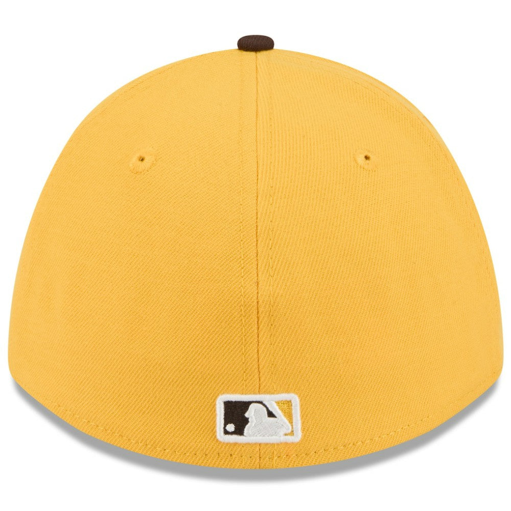 San Diego Padres 2026 Spring Training M-Crown 39THIRTY Flex Hat - Gold/Brown | New Era