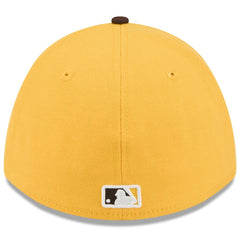 San Diego Padres 2026 Spring Training M-Crown 39THIRTY Flex Hat - Gold/Brown | New Era