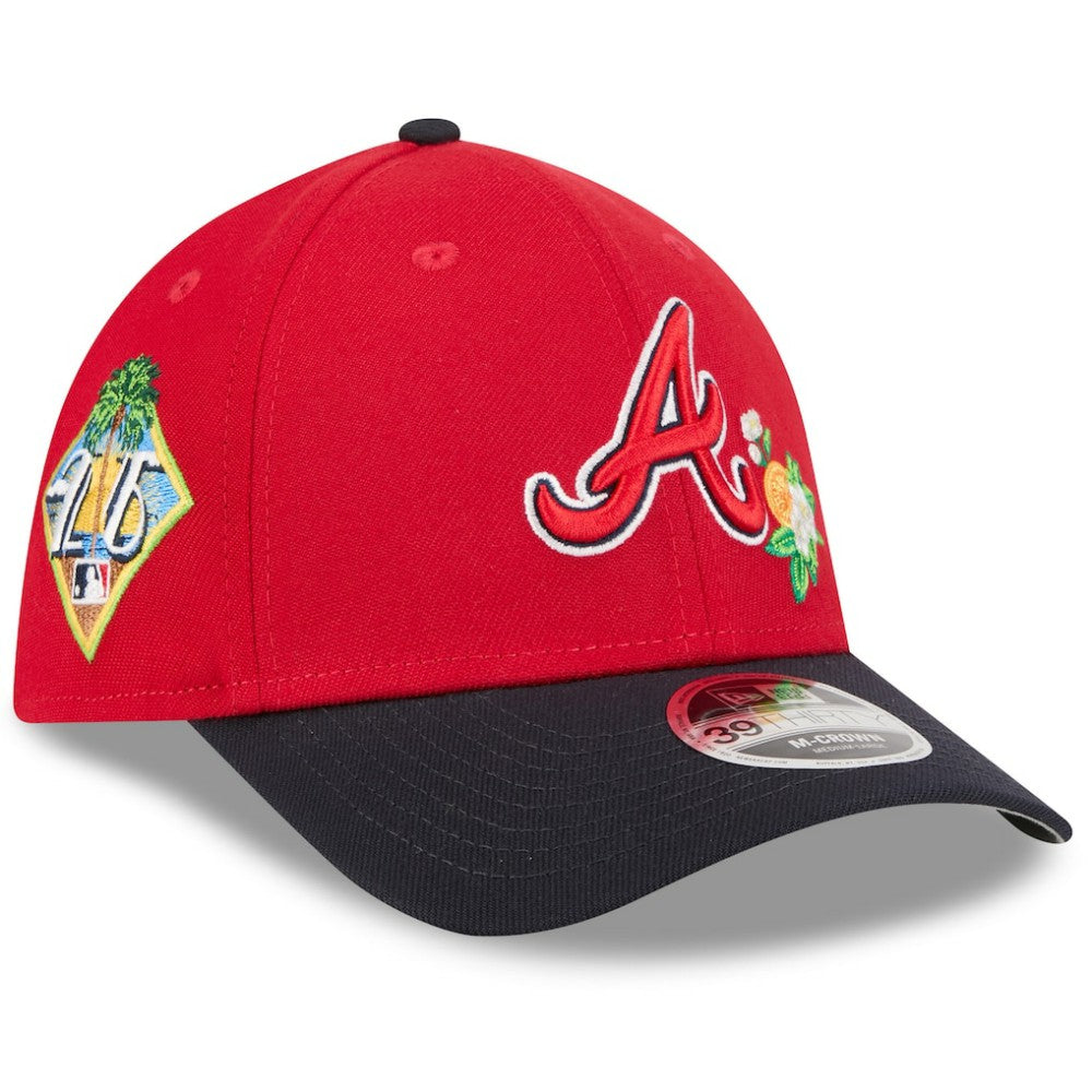 Atlanta Braves 2026 Spring Training M-Crown 39THIRTY Flex Hat - Red/Navy | New Era