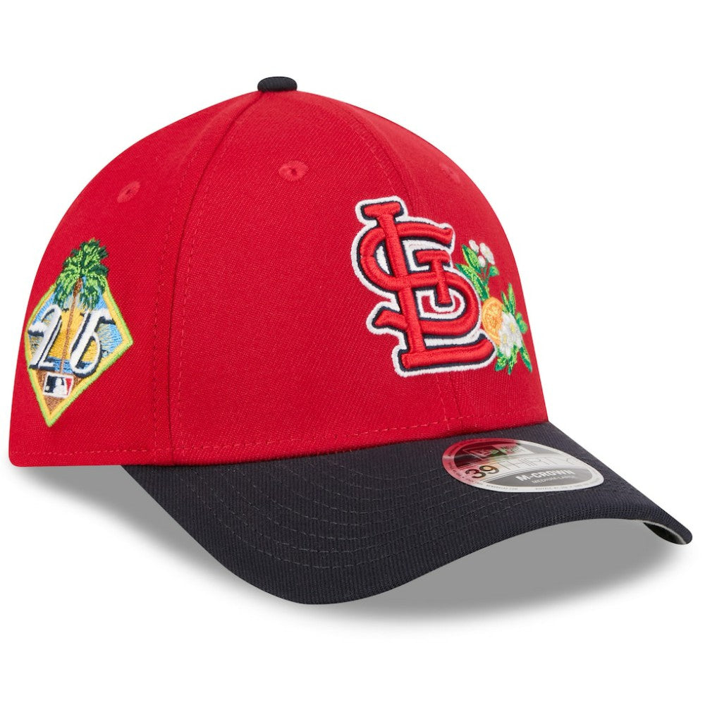 St. Louis Cardinals 2026 Spring Training M-Crown 39THIRTY Flex Hat - Red/Navy | New Era