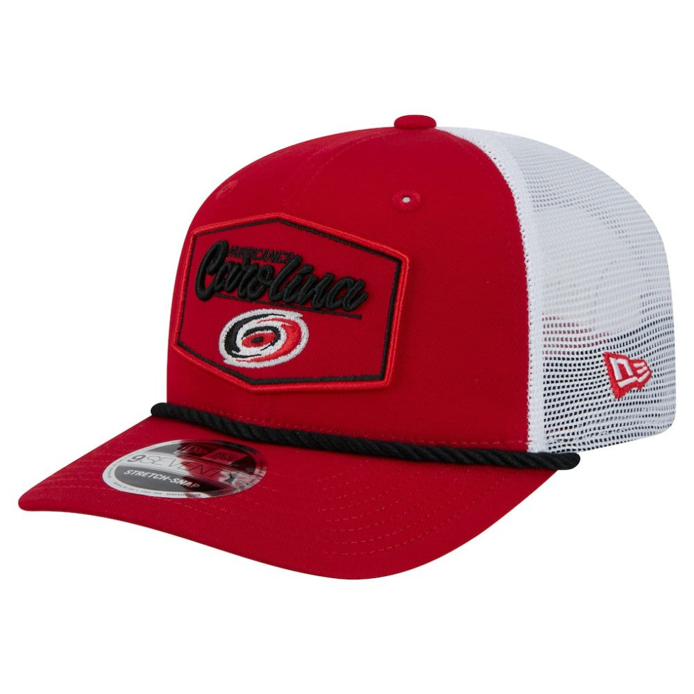Carolina Hurricanes New Era Team Patch Basic 9SEVENTY Adjustable Trucker Hat