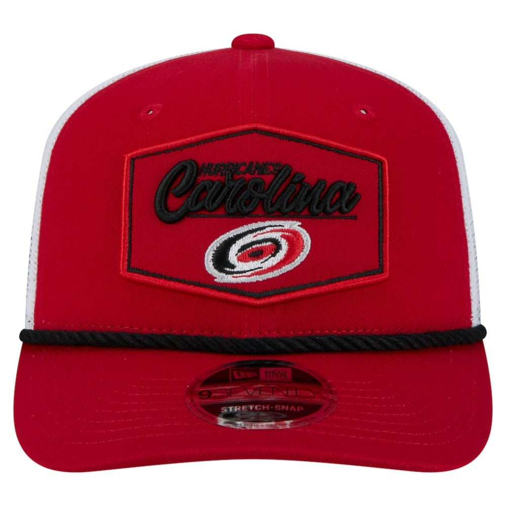 Carolina Hurricanes New Era Team Patch Basic 9SEVENTY Adjustable Trucker Hat