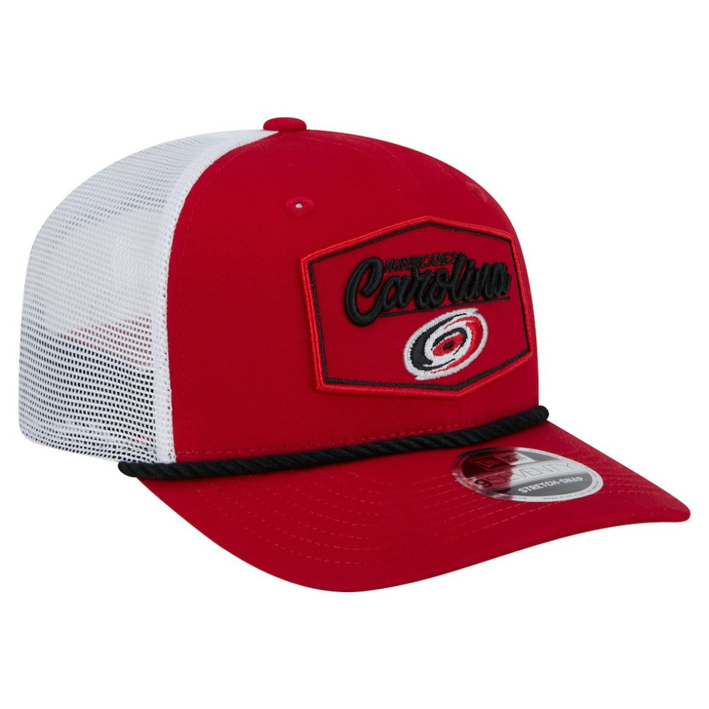 Carolina Hurricanes New Era Team Patch Basic 9SEVENTY Adjustable Trucker Hat