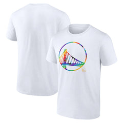 Golden State Warriors Team Logo Pride T-Shirt sale - White discount