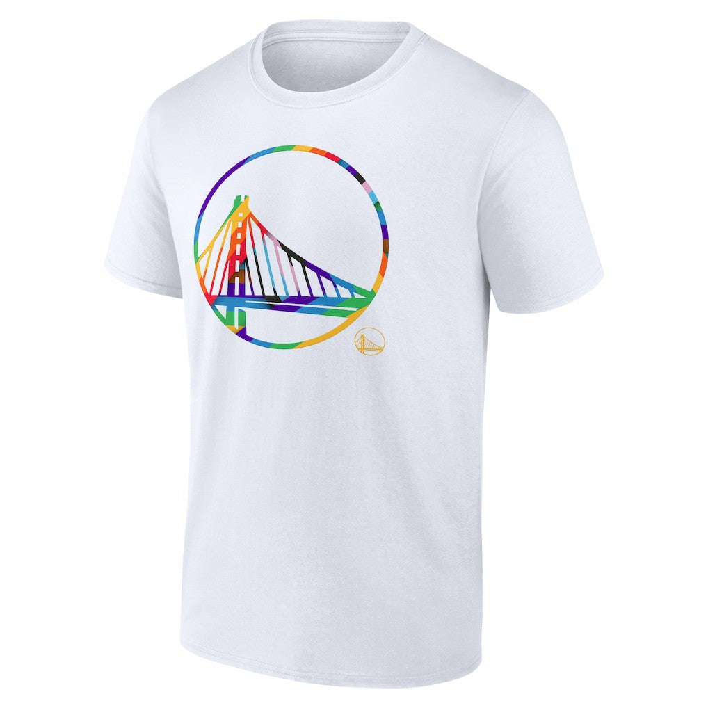 Golden State Warriors Team Logo Pride T-Shirt sale - White discount