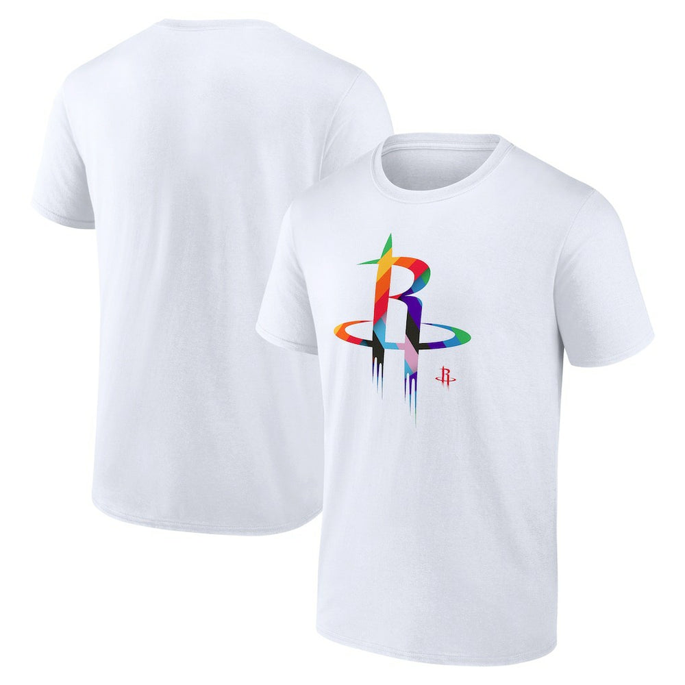 Houston Rockets Team Logo Pride T-Shirt - White online