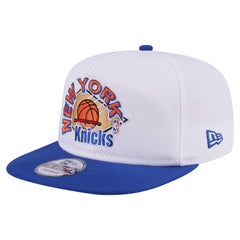 New York Knicks Hardwood Two-Tone Golfer Adjustable Hat - White/Blue | New Era discount