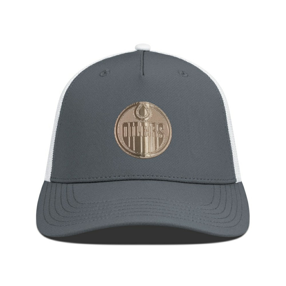 Edmonton Oilers Levelwear Signal Copper Insignia Trucker Adjustable Hat