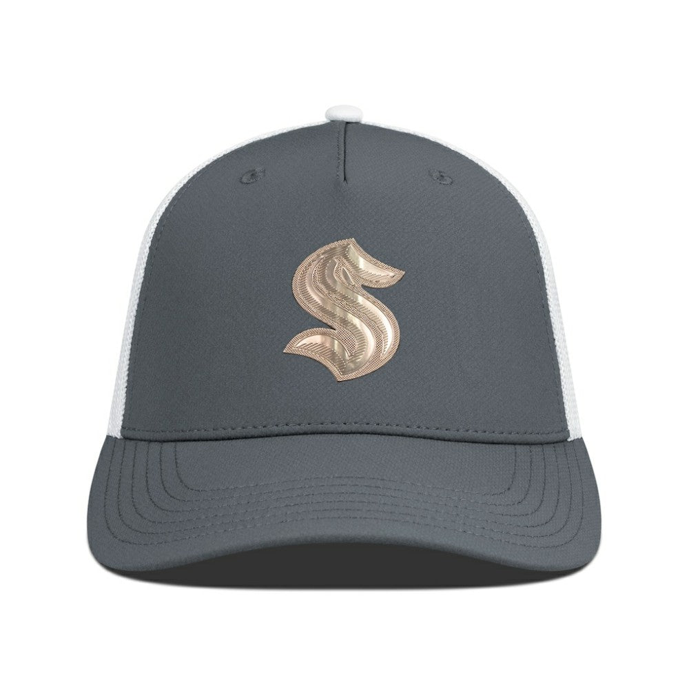 Seattle Kraken Levelwear Signal Copper Insignia Trucker Adjustable Hat