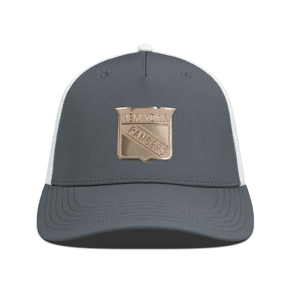 New York Rangers Levelwear Signal Copper Insignia Trucker Adjustable Hat