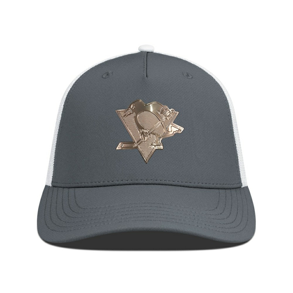 Pittsburgh Penguins Levelwear Signal Copper Insignia Trucker Adjustable Hat