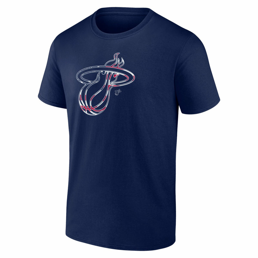 Miami Heat Flag Logo T-Shirt - Navy outlet