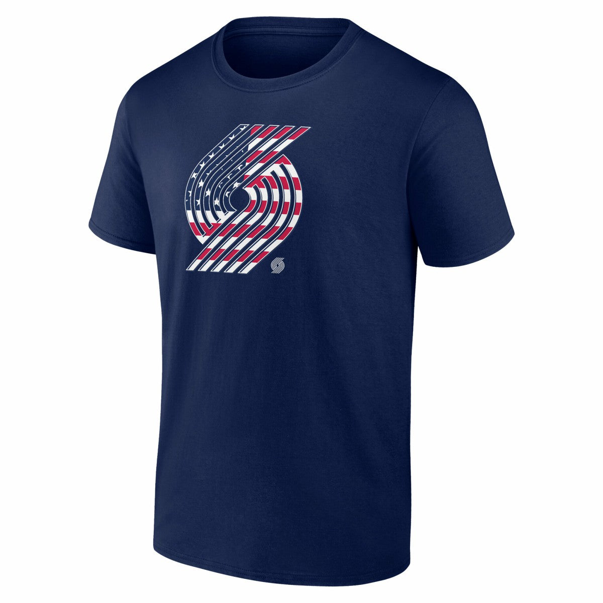 Portland Trail Blazers Flag Logo T-Shirt - Navy cheap