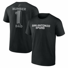 San Antonio Spurs #1 Dad Jersey T-Shirt - Black discount
