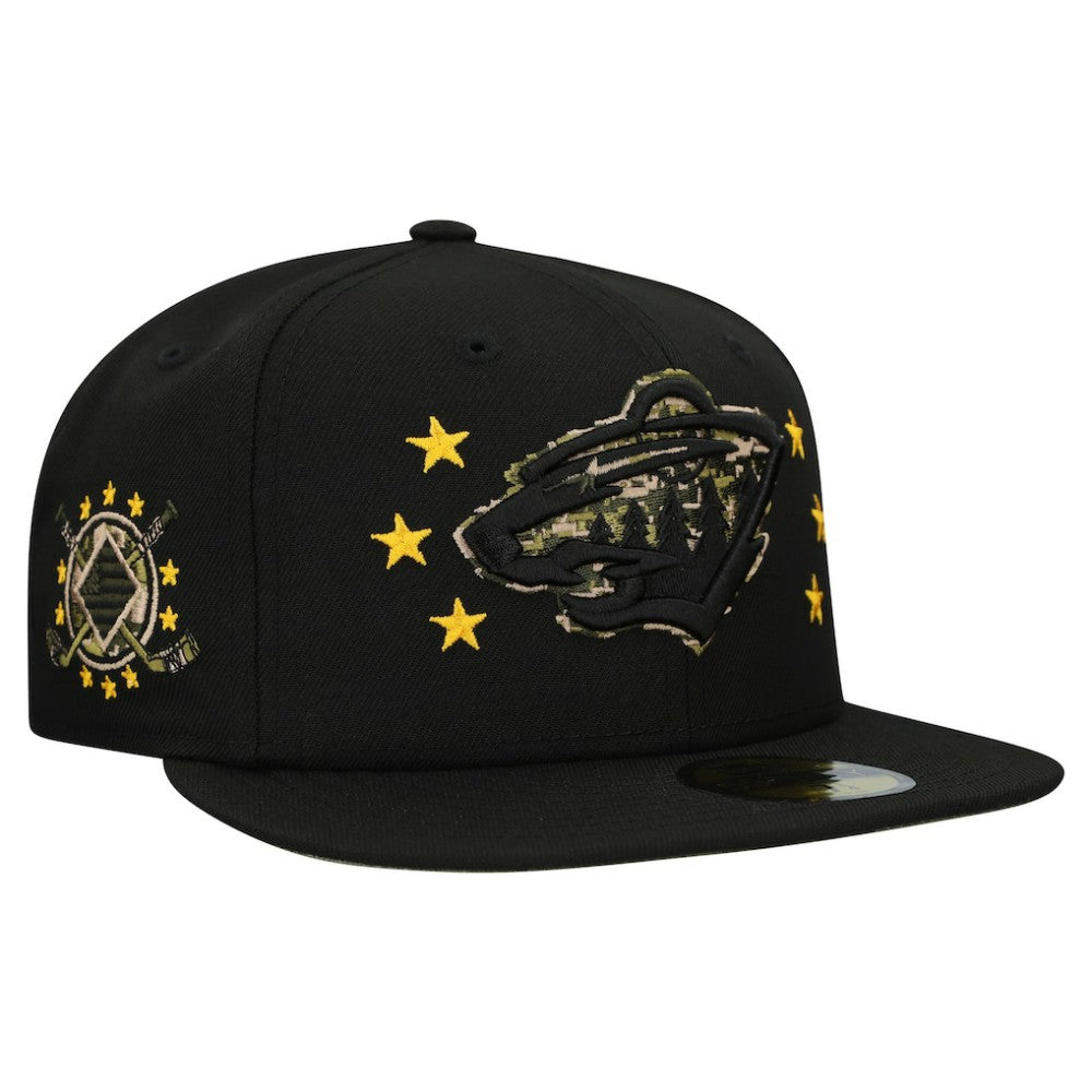 Minnesota Wild New Era Military Appreciation Digital Camo Stars 59FIFTY Fitted Hat