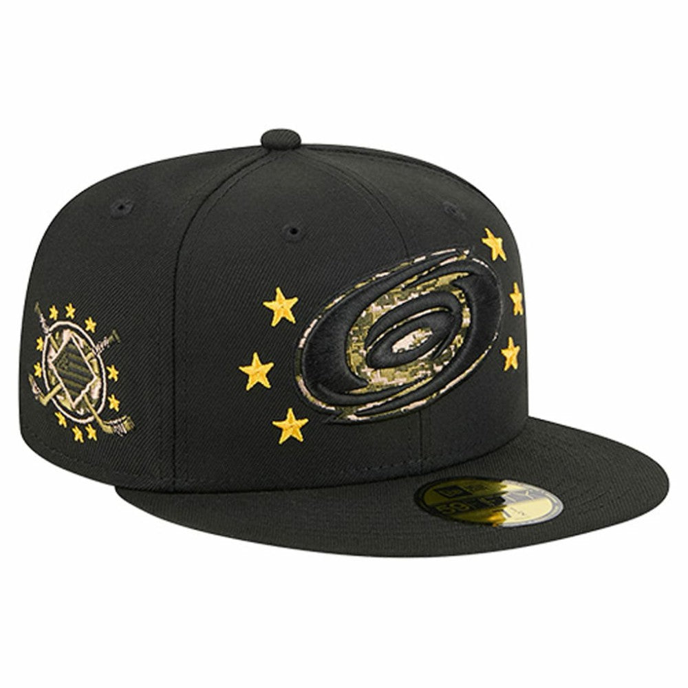 Carolina Hurricanes New Era Military Appreciation Digital Camo Stars 59FIFTY Fitted Hat