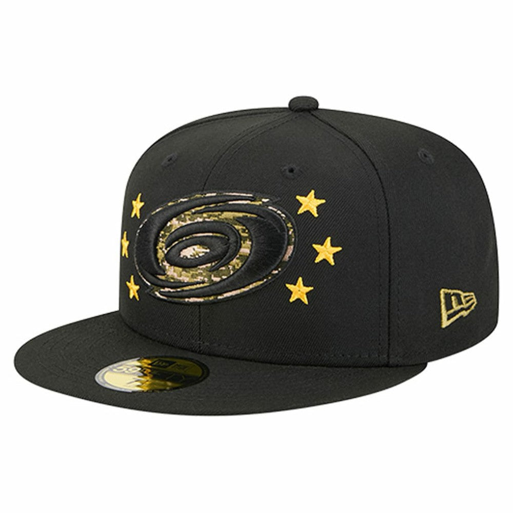 Carolina Hurricanes New Era Military Appreciation Digital Camo Stars 59FIFTY Fitted Hat