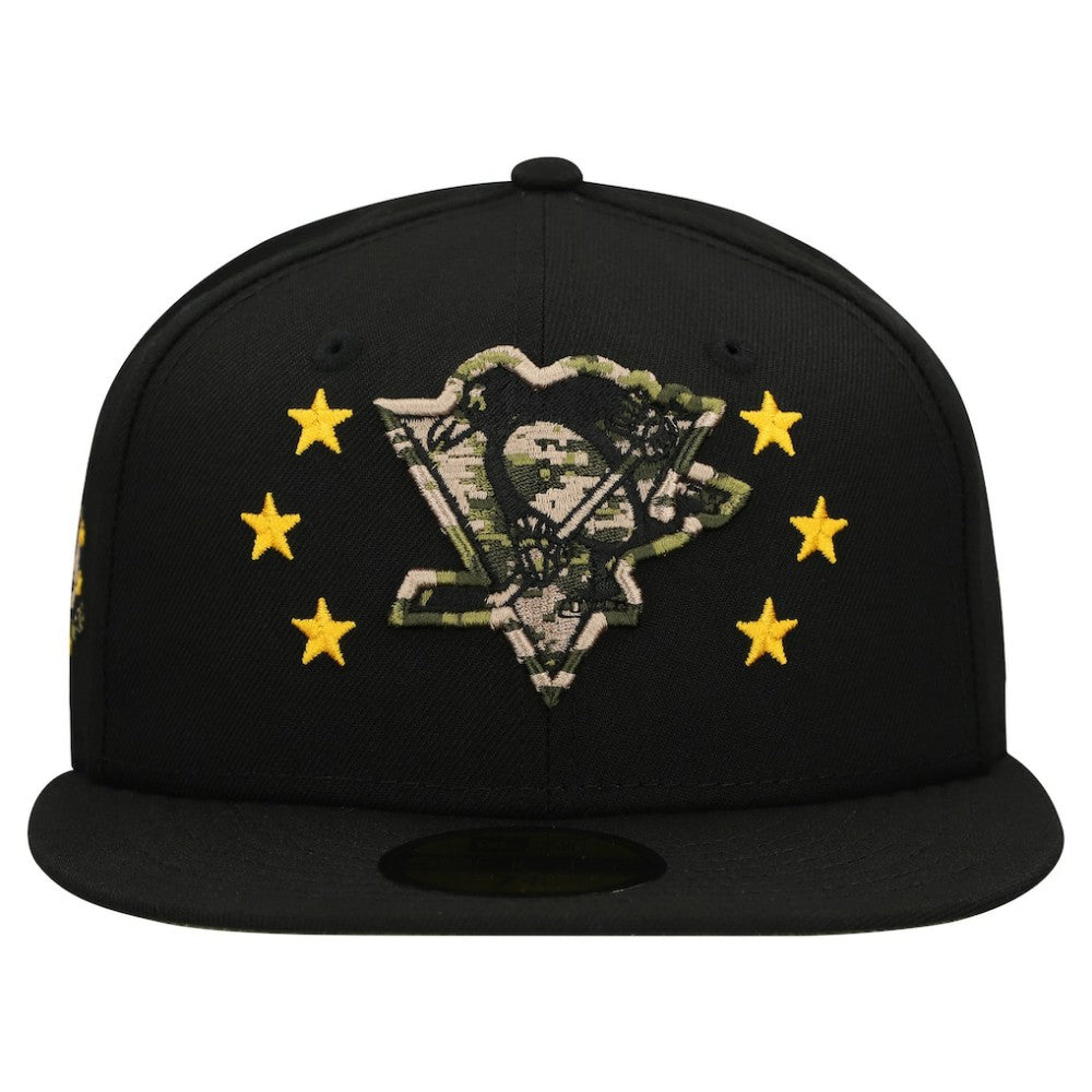 Pittsburgh Penguins New Era Military Appreciation Digital Camo Stars 59FIFTY Fitted Hat