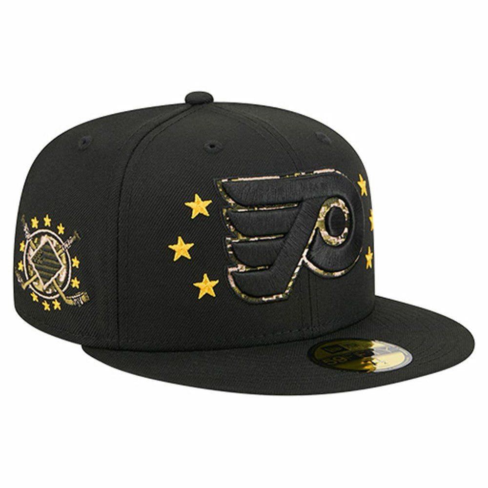 Philadelphia Flyers New Era Military Appreciation Digital Camo Stars 59FIFTY Fitted Hat