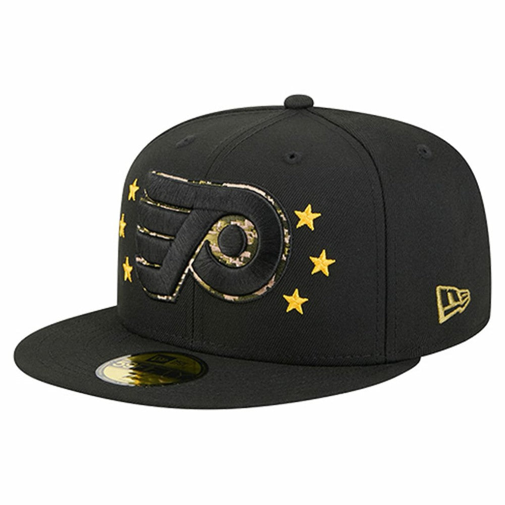 Philadelphia Flyers New Era Military Appreciation Digital Camo Stars 59FIFTY Fitted Hat