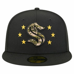 Seattle Kraken New Era Military Appreciation Digital Camo Stars 59FIFTY Fitted Hat