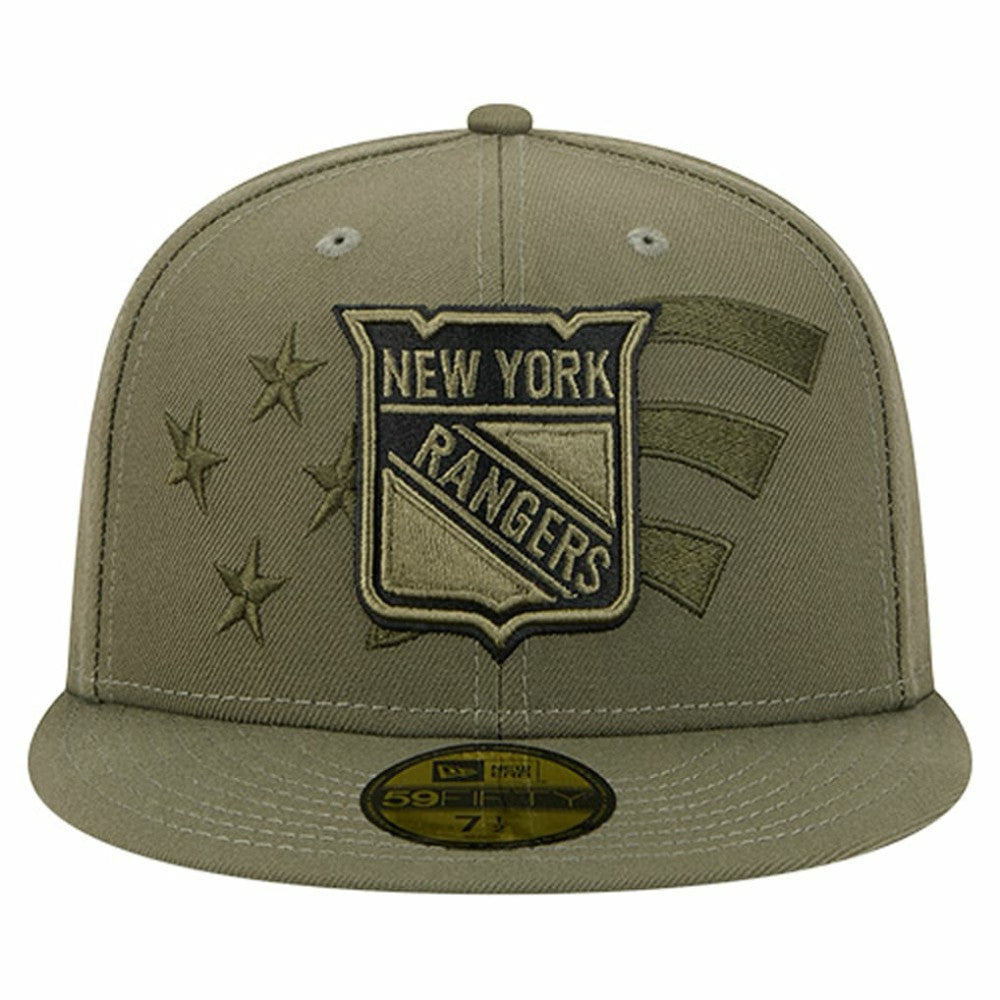 New York Rangers New Era Military Appreciation Flag 59FIFTY Fitted Hat