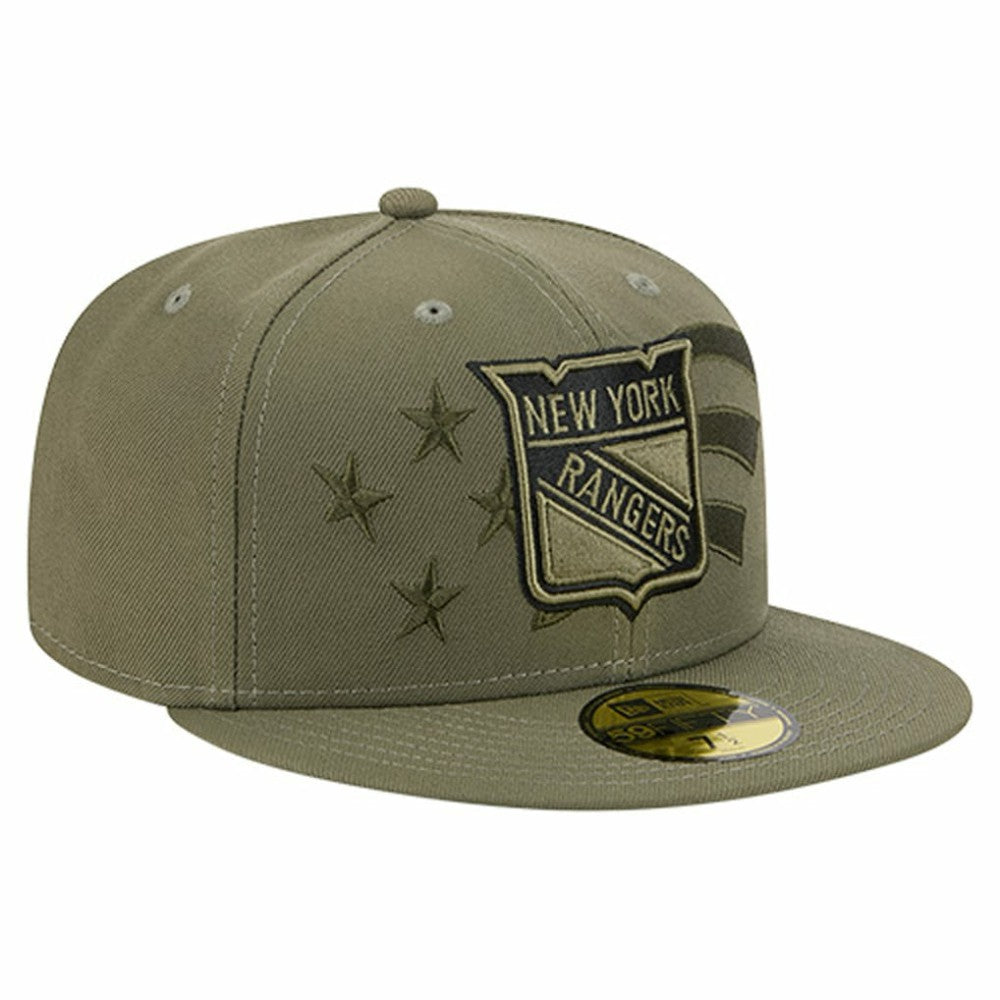 New York Rangers New Era Military Appreciation Flag 59FIFTY Fitted Hat