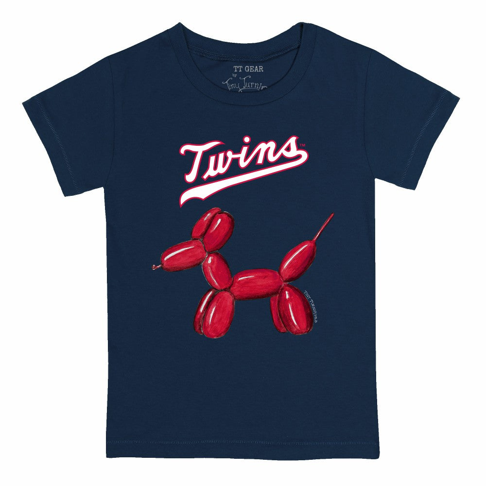 Minnesota Twins Tiny Turnip Youth Balloon Dog T-Shirt - Navy