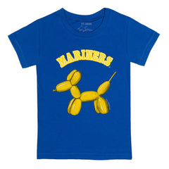 Seattle Mariners Tiny Turnip Youth Balloon Dog T-Shirt - Royal