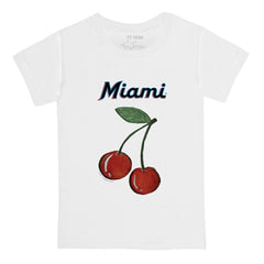 Miami Marlins Tiny Turnip  Youth Cherries T-Shirt - White