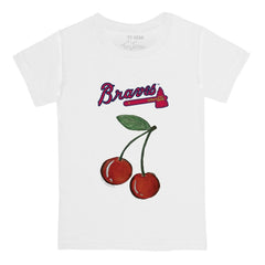 Atlanta Braves Tiny Turnip  Youth Cherries T-Shirt - White