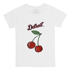 Detroit Tigers Tiny Turnip  Youth Cherries T-Shirt - White