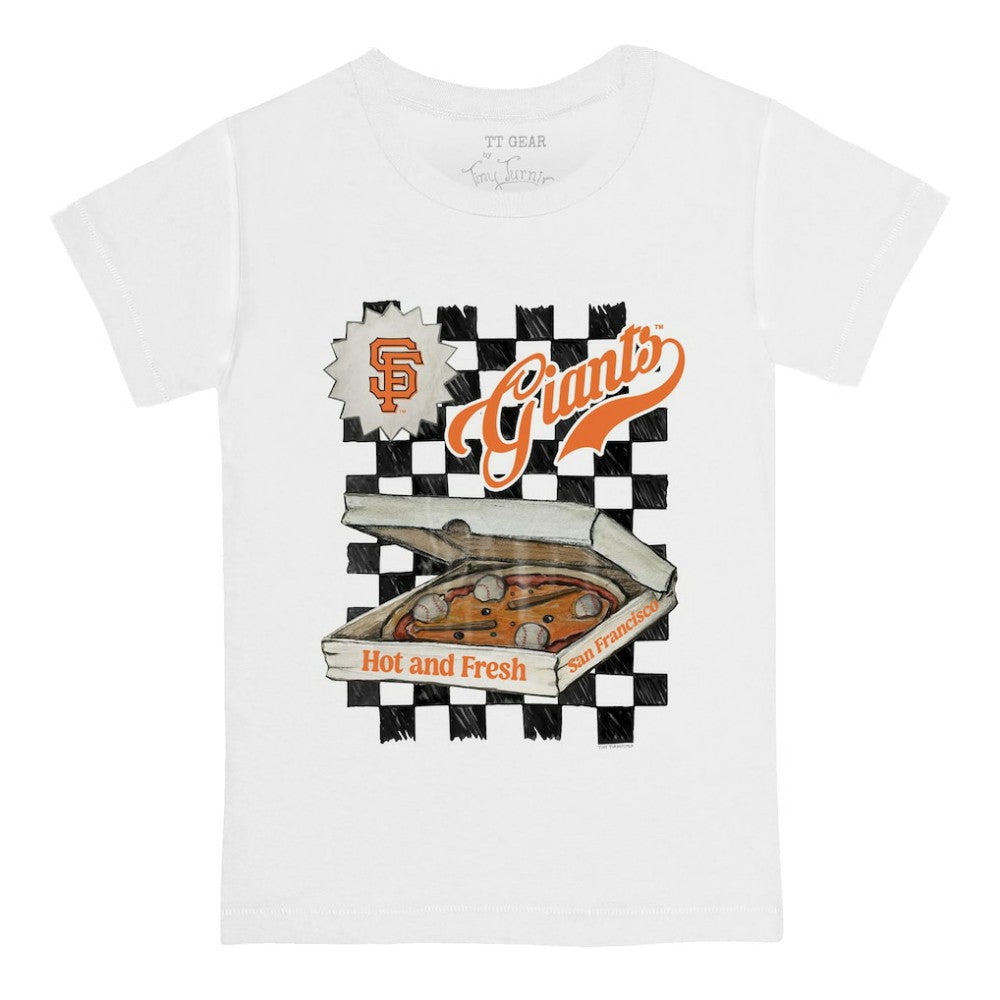 San Francisco Giants Tiny Turnip Youth Pizza T-Shirt - White
