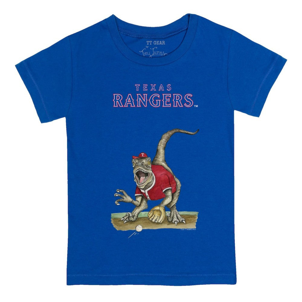 Texas Rangers Tiny Turnip Youth Velociraptor T-Shirt - Royal