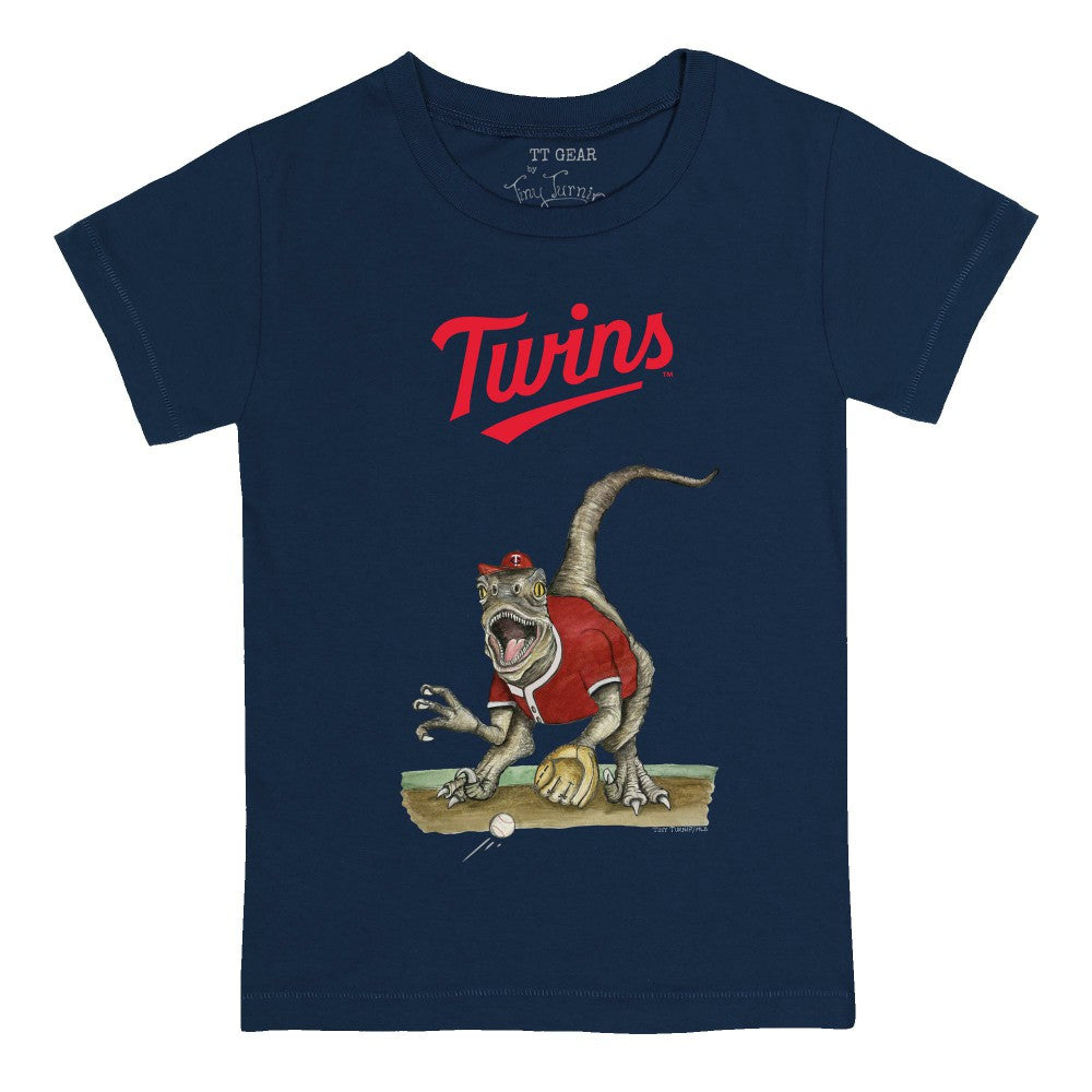 Minnesota Twins Tiny Turnip Youth Velociraptor T-Shirt - Navy