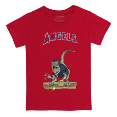 Los Angeles Angels Tiny Turnip Youth Velociraptor T-Shirt - Red