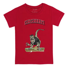Cincinnati Reds Tiny Turnip Youth Velociraptor T-Shirt - Red