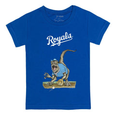 Kansas City Royals Tiny Turnip Youth Velociraptor T-Shirt - Royal