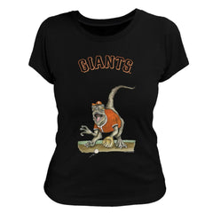 San Francisco Giants Tiny Turnip Women's Velociraptor T-Shirt - Black