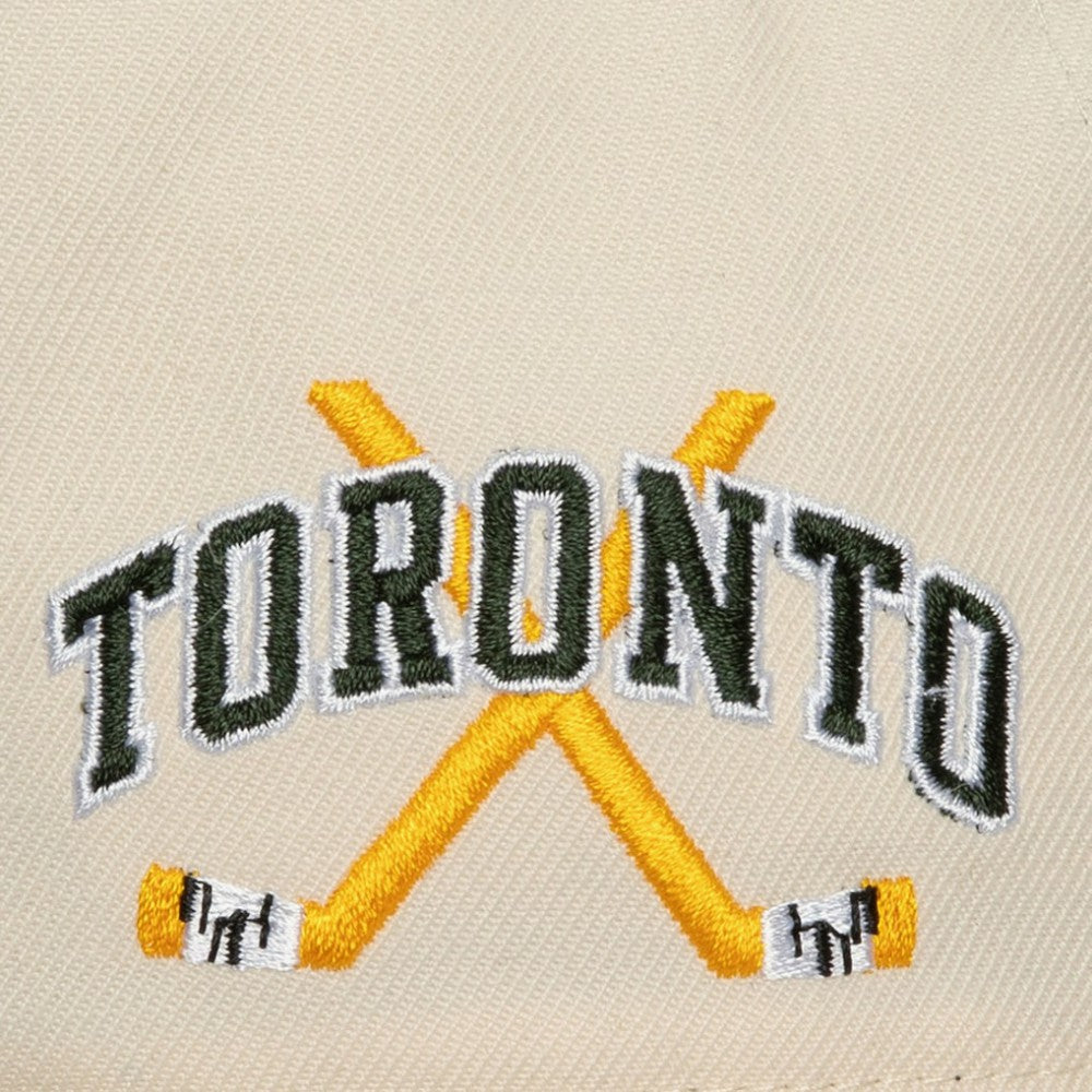Toronto Maple Leafs Mitchell & Ness x Just Don Wave Script Pro Strapback Hat