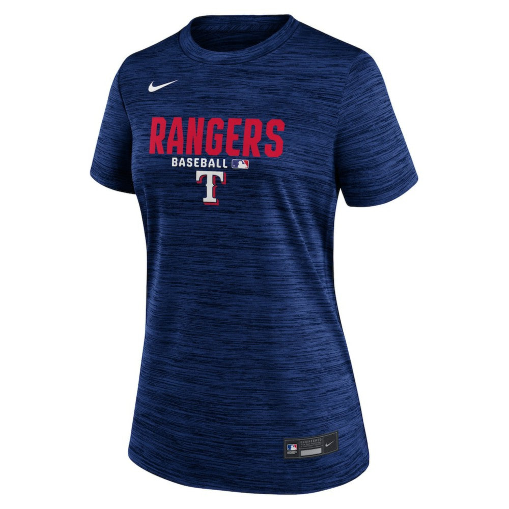 Texas Rangers Women's Authentic Collection Velocity Dri-FIT T-Shirt - Royal | Nike